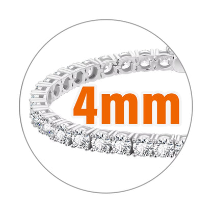 925 Sterling Silver Vvs Moissanite Chain 2Mm 3Mm 4Mm 5Mm White Gold Women Men Fine Jewelry Gifts Gra Lab Diamond Tennis Bracelet