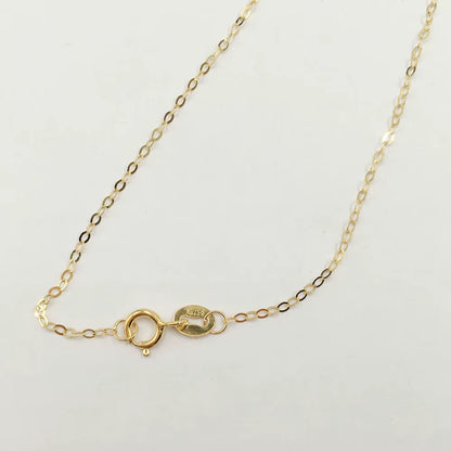 High Quality Au750 18Inch Real Solid 18K Gold Choker Necklace-About 0.3 Gram/Necklace