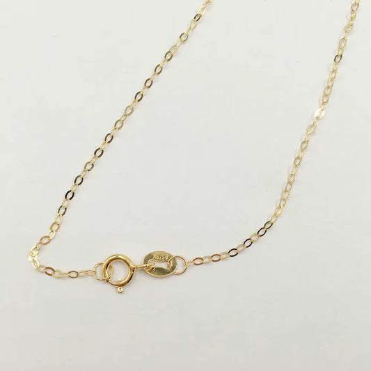 High Quality Au750 18Inch Real Solid 18K Gold Choker Necklace-About 0.3 Gram/Necklace