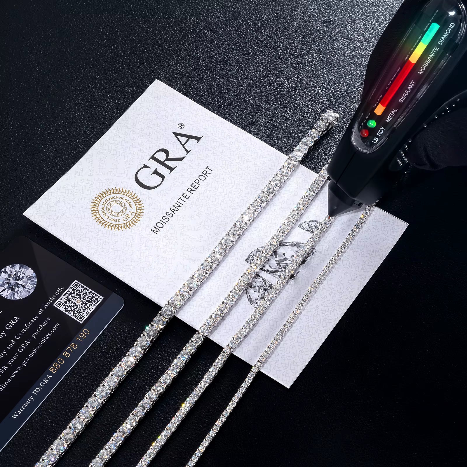 925 Sterling Silver Vvs Moissanite Chain 2Mm 3Mm 4Mm 5Mm White Gold Women Men Fine Jewelry Gifts Gra Lab Diamond Tennis Bracelet