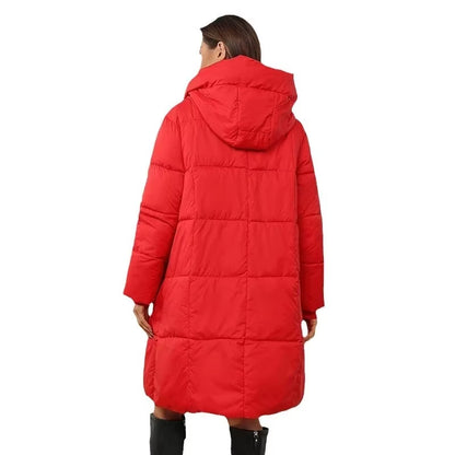 Women Winter Thicken down Cotton Jacket 2025 New Women Long Cotton Padded Jacket Women Loose Hooded Parkas Coat Women Outwear